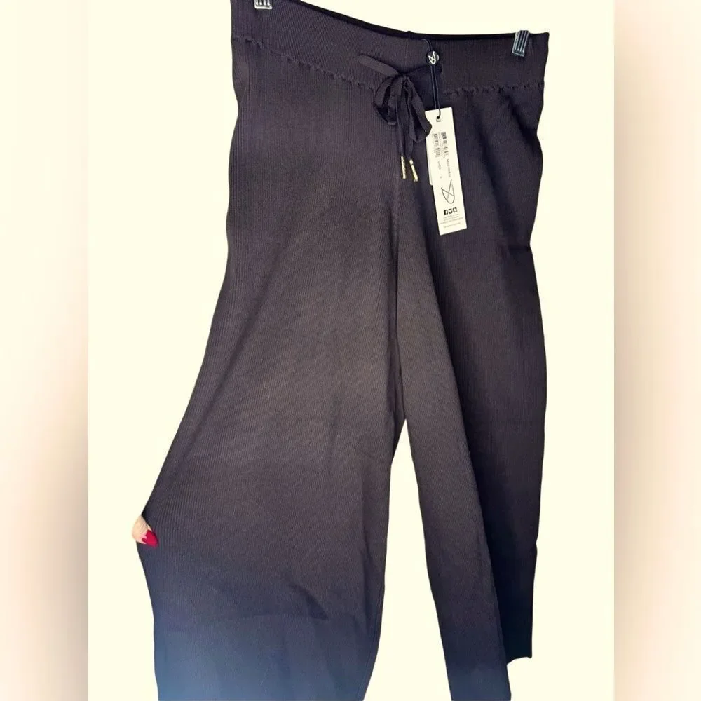 NWT MINKPINK SAMIRA RIB KNIT CULOTTE crop pants size Small